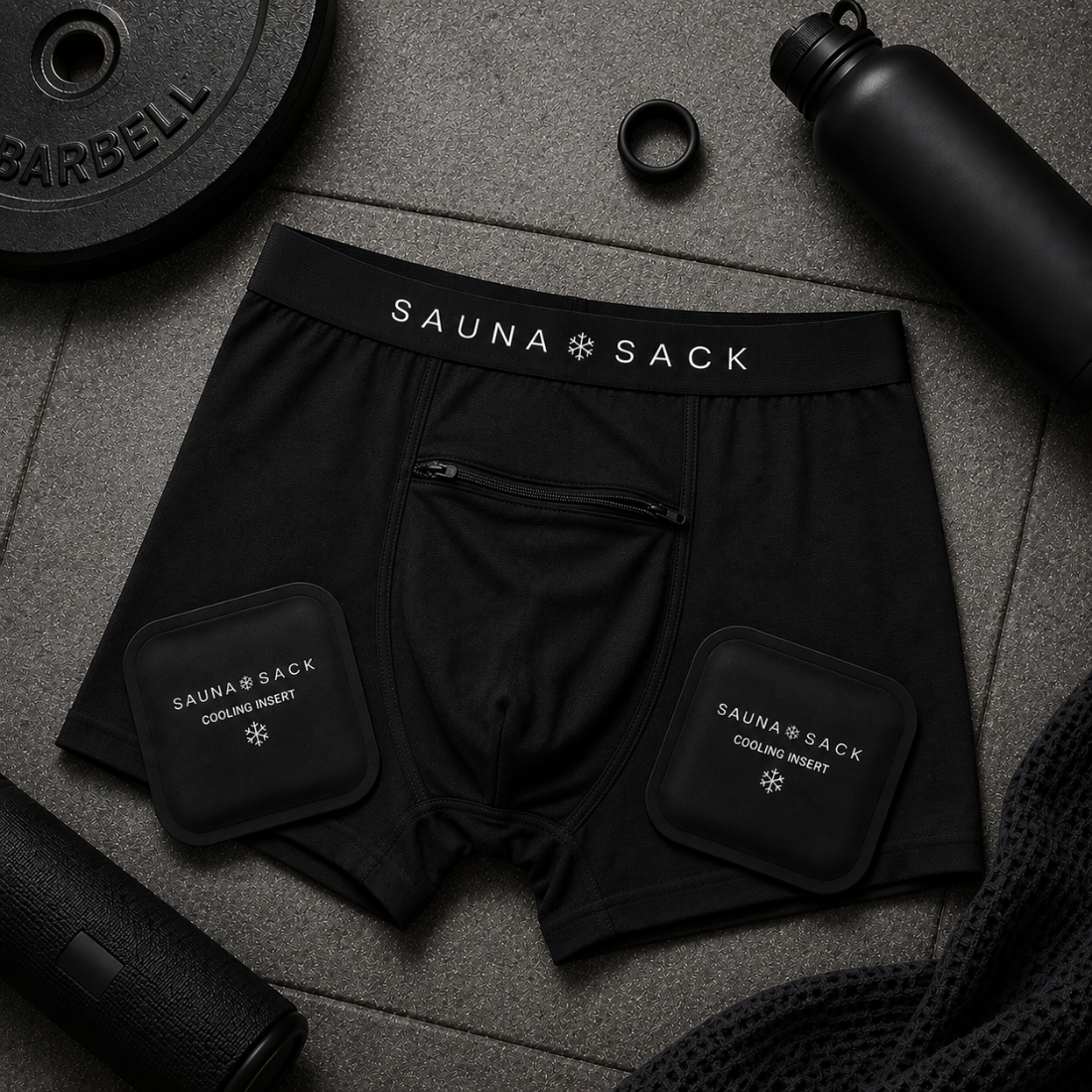 SaunaSack™ Cooling Brief | Reusable Cooling Pack Included
